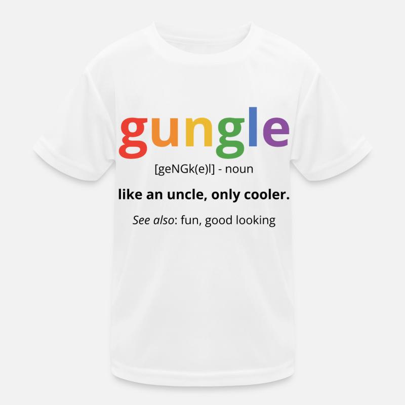 Guncle Like An Uncle Only Cooler Gay Pride Lesbian Kinder Funktions-T-Shirt