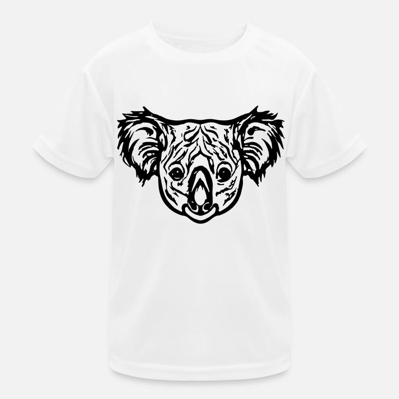 Koalabär Illustration Koala Bär Kopf Geschenkidee Kinder Funktions-T-Shirt