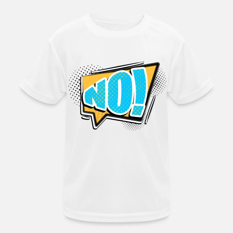 Nein! Comic Style Bubble Graffiti Schriftzug Kinder Funktions-T-Shirt