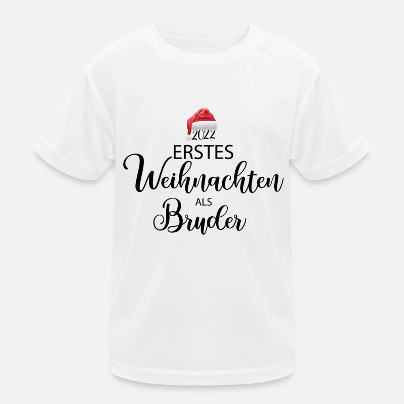 Erstes Weihnachten als Bruder Kinder Funktions-T-Shirt