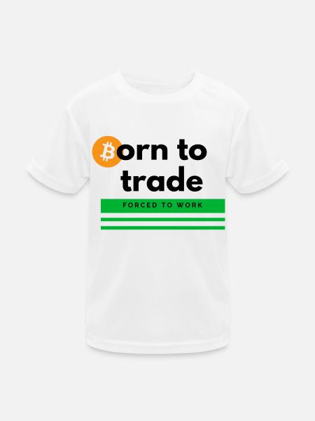 Né pour le commerce - T-shirt sport Enfant - blanc - Devant