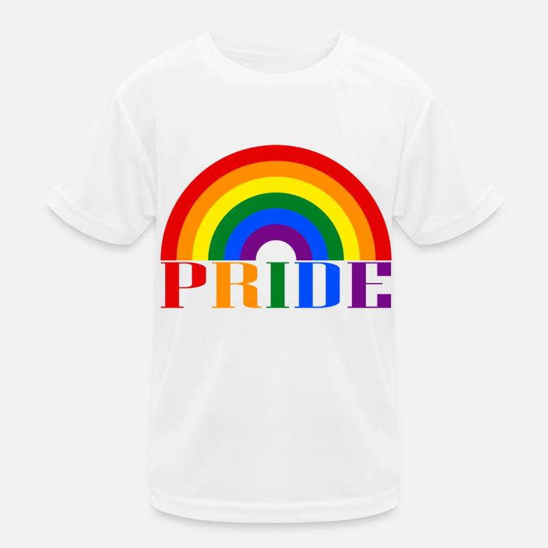 Pride Rainbow - Kids Functional T-Shirt - white