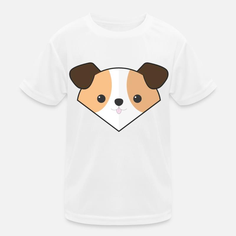 Chien simple mignon T-shirt sport Enfant