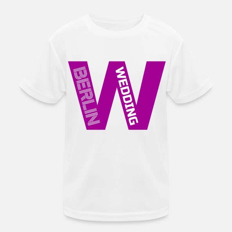 W Berlin Wedding pink Kinder Funktions-T-Shirt