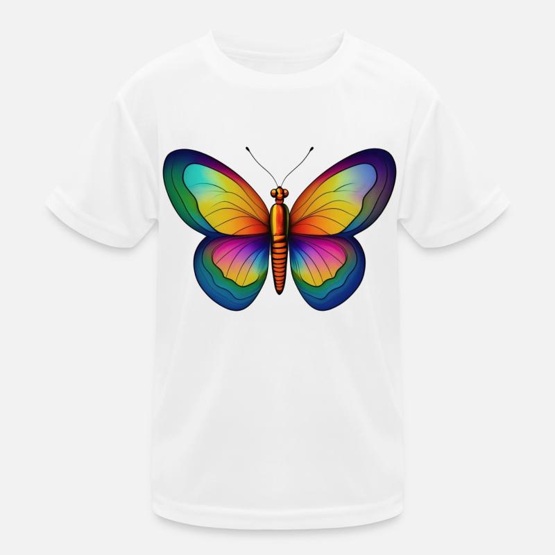 Butterfly - Kids Functional T-Shirt - white