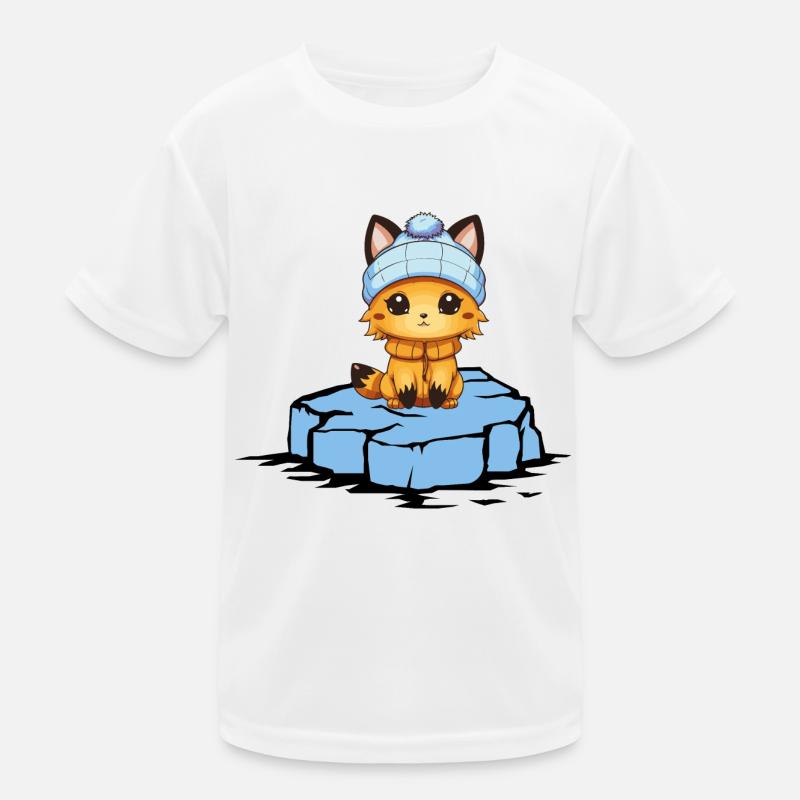 Fuchs Eisscholle Kinder Funktions-T-Shirt