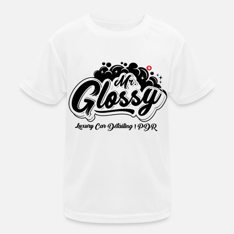 Mr.Glossy with black Kinder Funktions-T-Shirt