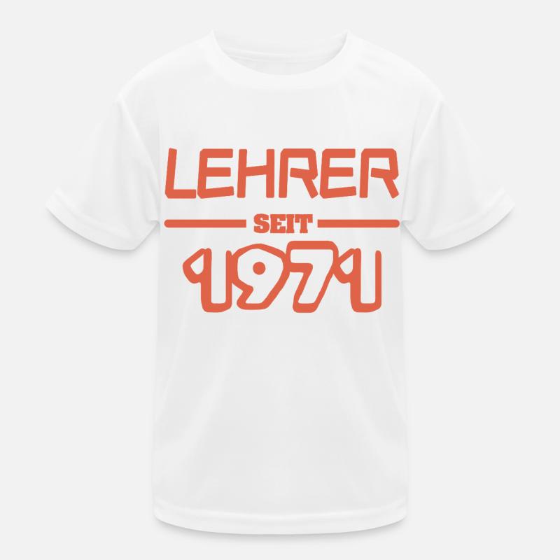 Lehrer Lehrerin 1971 Kinder Funktions-T-Shirt