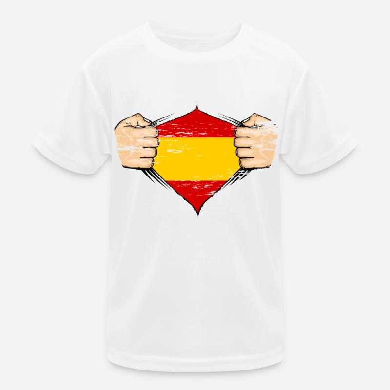 Drapeau espagnol utilisé T-shirt sport Enfant