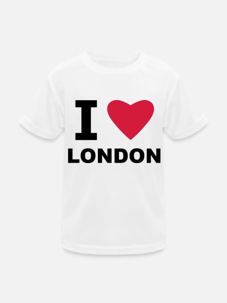 I love London - Kids Functional T-Shirt - white