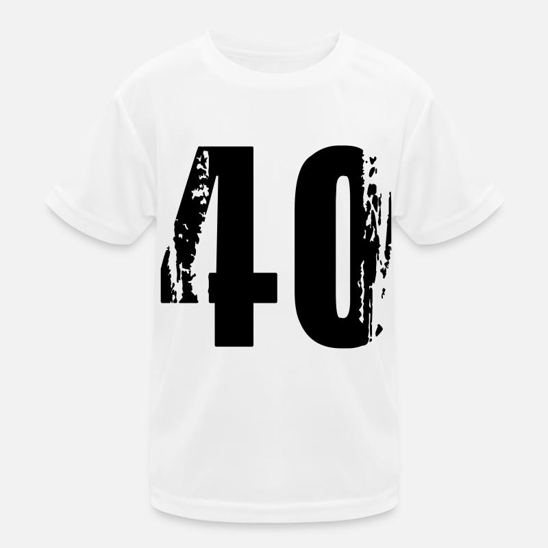 40 - Nummer Kinder Funktions-T-Shirt