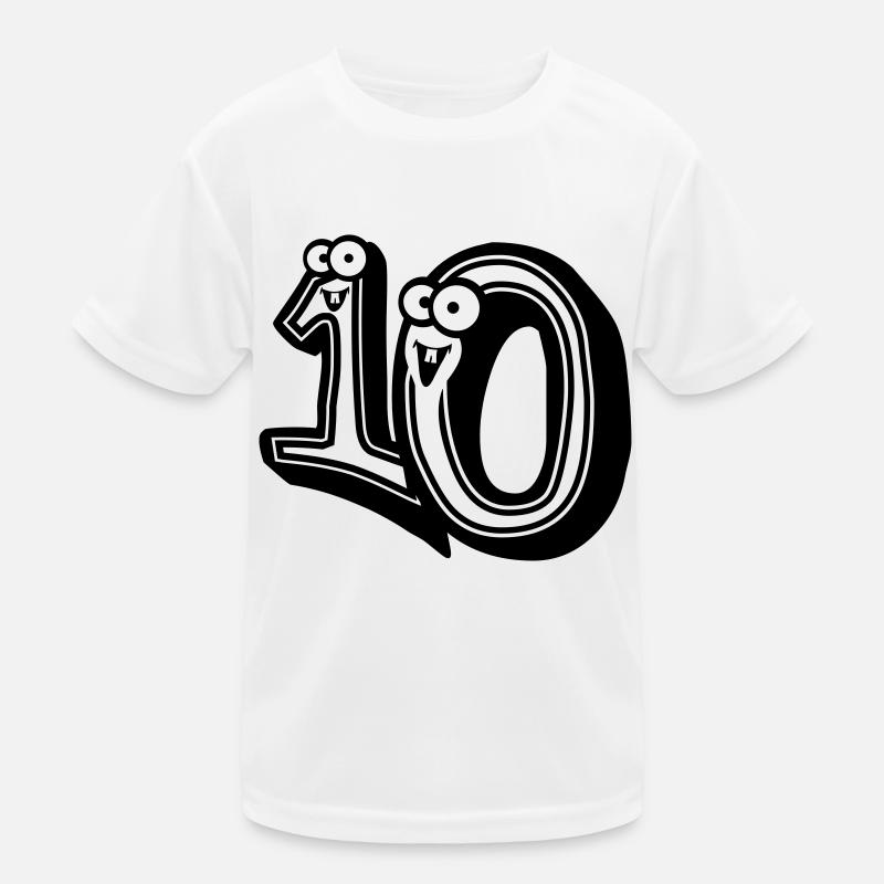 conception 3d du dessin animé comique 10-dix T-shirt sport Enfant