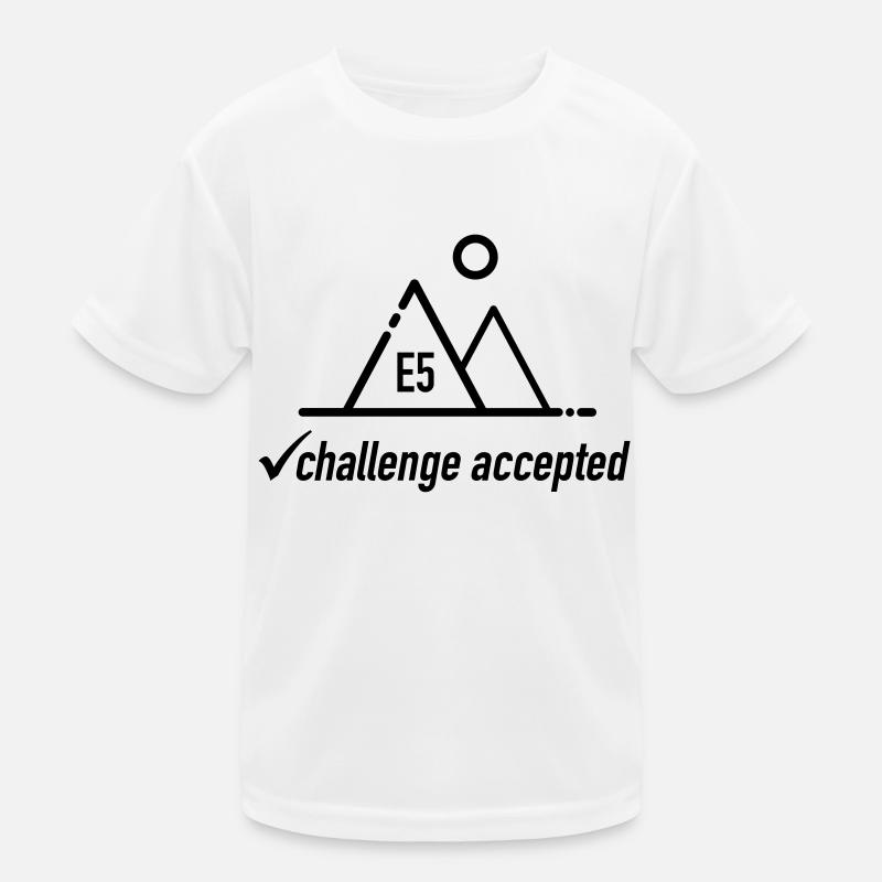 E5 challenge accepted - for Alpine crossers Kids Functional T-Shirt