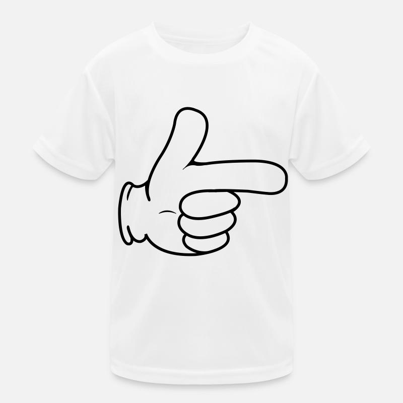 hand zeigefinger Kinder Funktions-T-Shirt