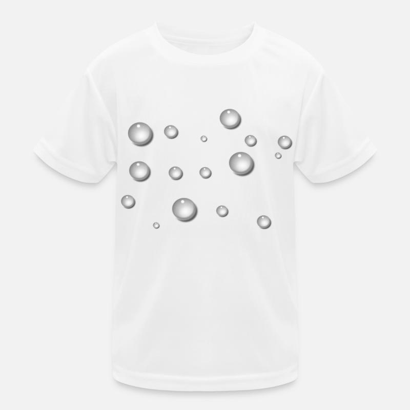 Drops of water rain Kids Functional T-Shirt