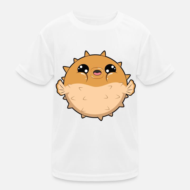 Kugelfisch Kinder Funktions-T-Shirt