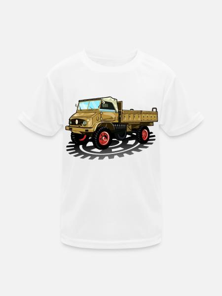 Unimog - Oldtimer - Offroad - Universal motor device - Kids Functional T-Shirt - white - Front
