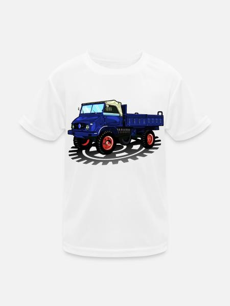 Unimog - Oldtimer - Offroad - Universal motor device - Kids Functional T-Shirt - white - Front