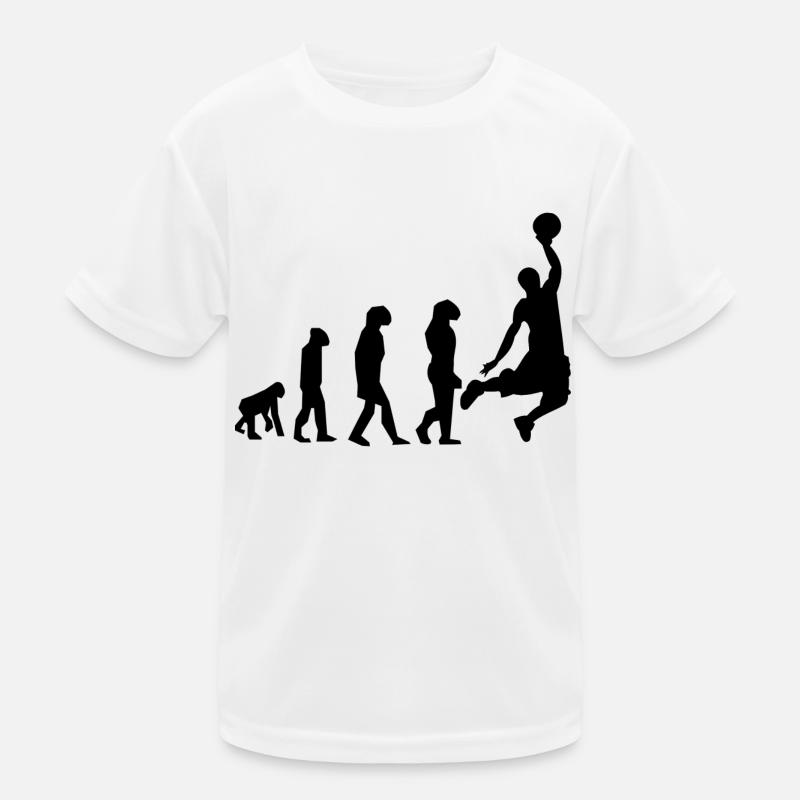 basketball evolution - Kids Functional T-Shirt - white