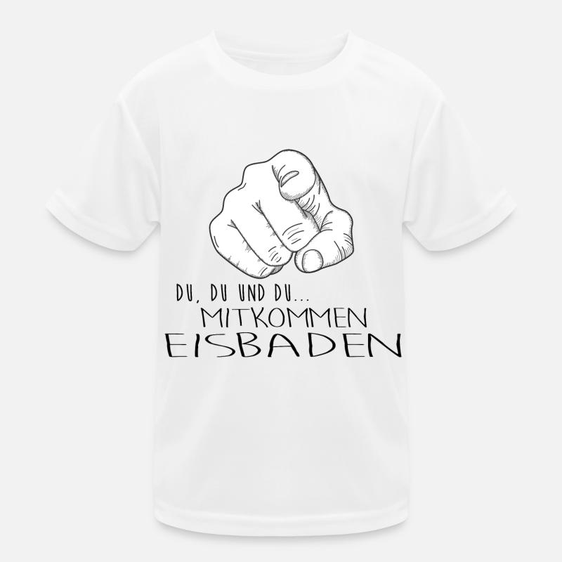 eisbader winterbader eischwimmen eisbademeister Kinder Funktions-T-Shirt
