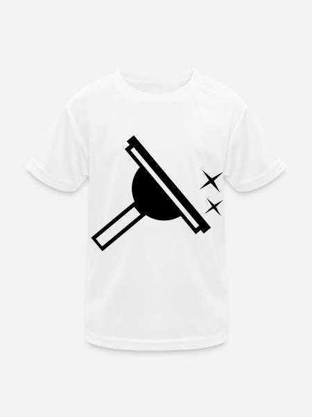 Fenster Reiniger Window Cleaner - Kids Functional T-Shirt - white - Front