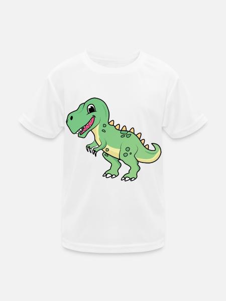 Dinosaur | T-rex | Tyrannosaurus | sweet | Child - Kids Functional T-Shirt - white - Front
