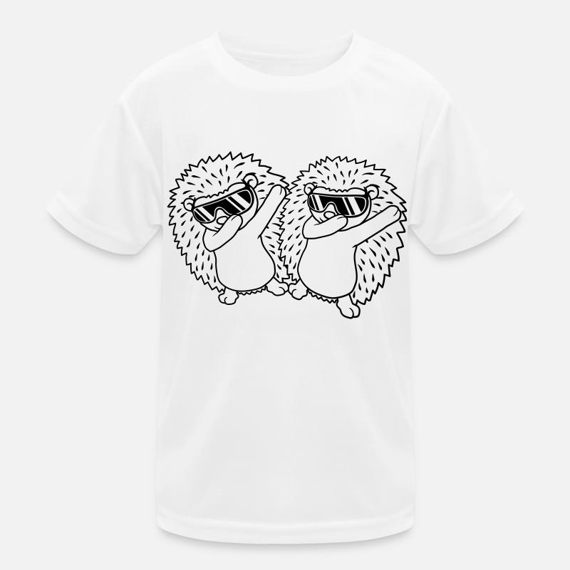 Team 2 dabbing Igel Kinder Funktions-T-Shirt