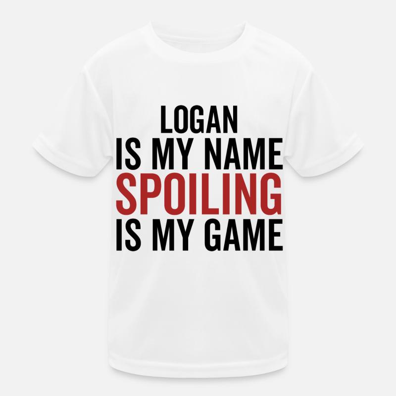 Logan est mon nom Spoiling est mon jeu T-shirt sport Enfant