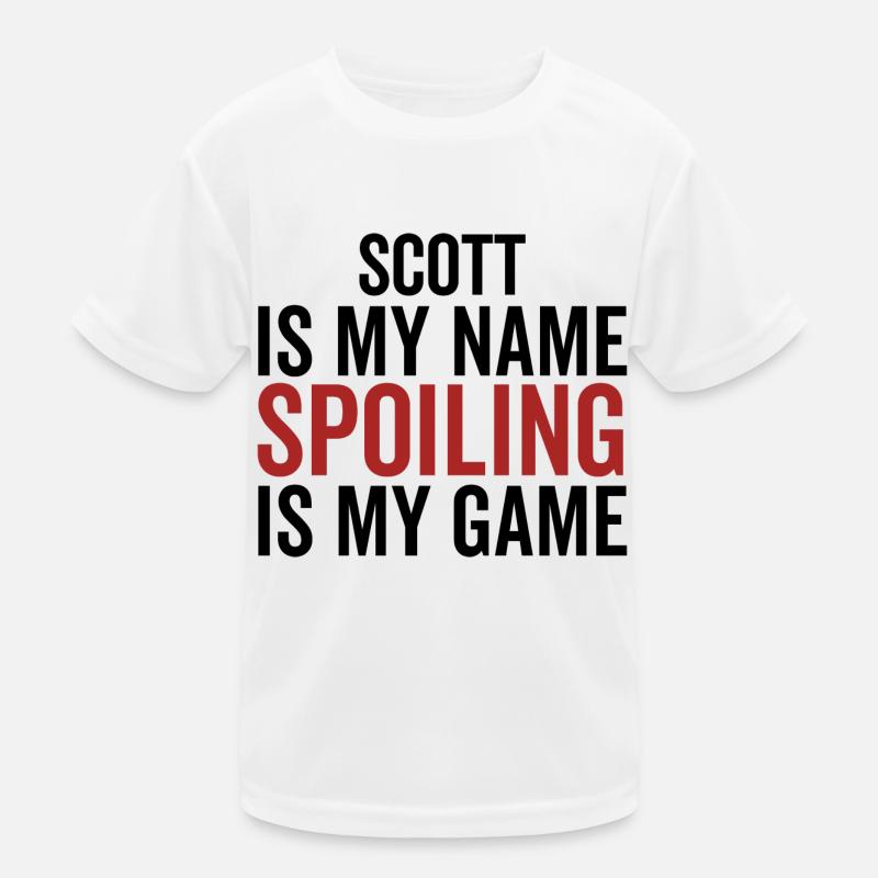 Scott est mon nom Spoiling est mon jeu T-shirt sport Enfant