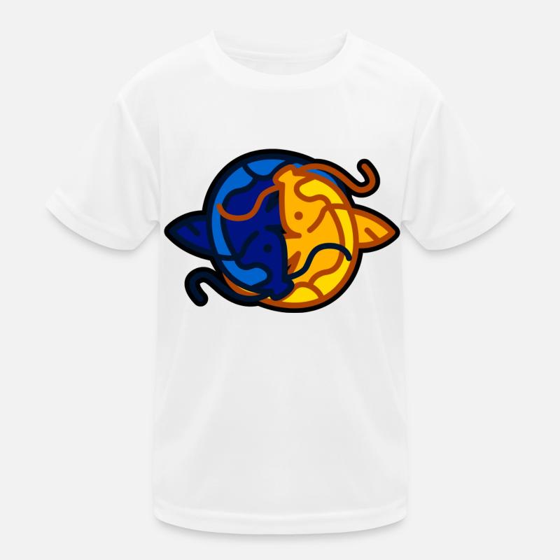 Koi Yin Yang Kinder Funktions-T-Shirt