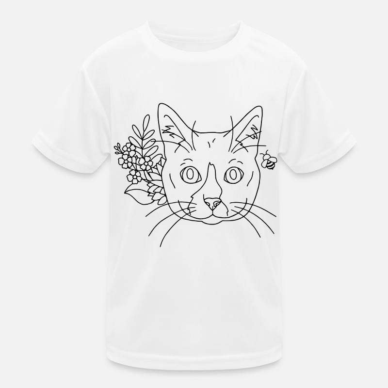 Katzenblumen Kinder Funktions-T-Shirt