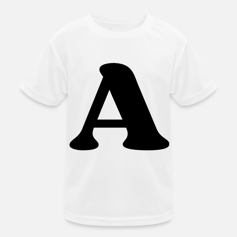 Letter a Kids Functional T-Shirt