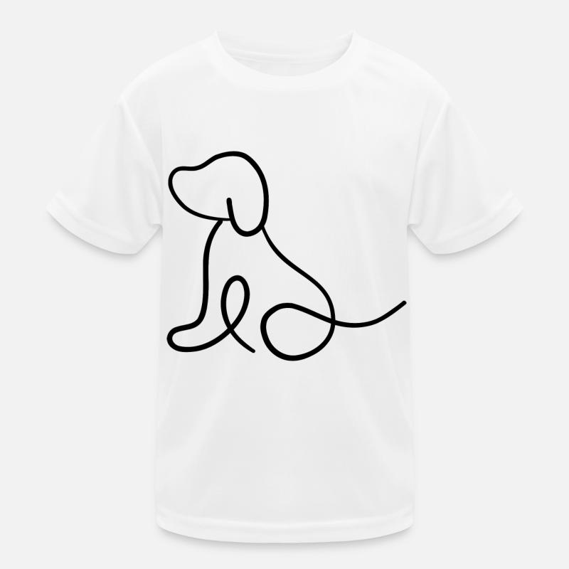 Hund - Abstrakt Kinder Funktions-T-Shirt