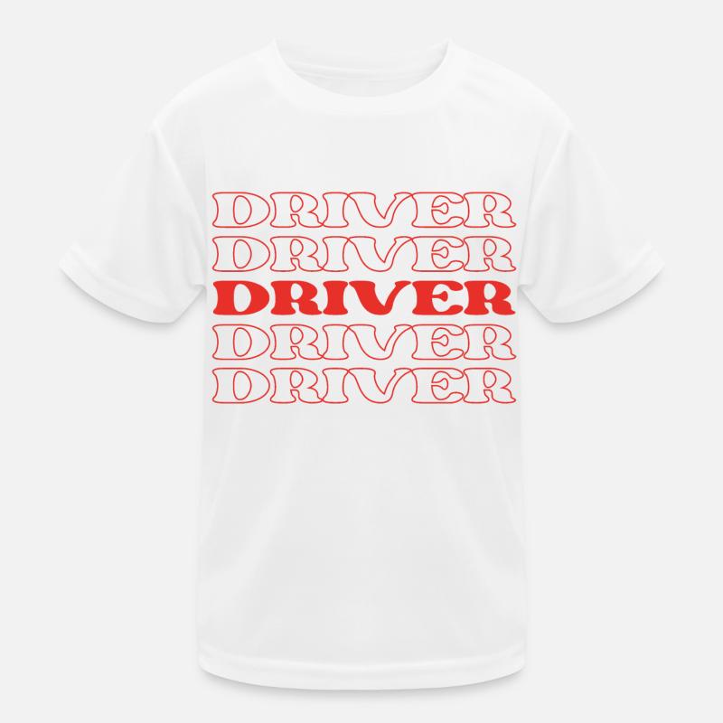 Fahrer, Chauffeur, Autofahrer, Operator, Pilot Kinder Funktions-T-Shirt