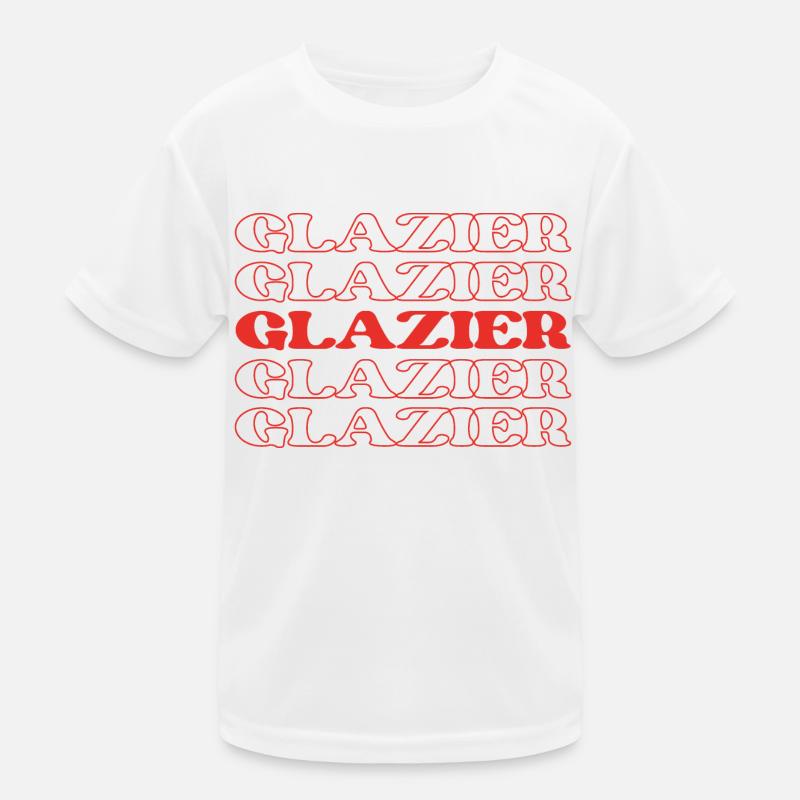 Glazier Glassworker Window Installer Window Kids Functional T-Shirt