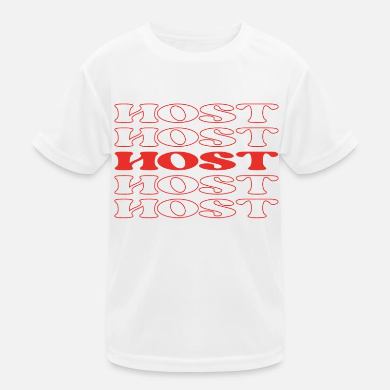 Host Presenter Anchor Speaker Broadcaster Kids Functional T-Shirt