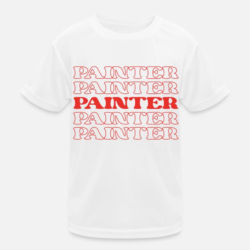 Painter Artist House Painter Decorator Colorist Kids Functional T-Shirt