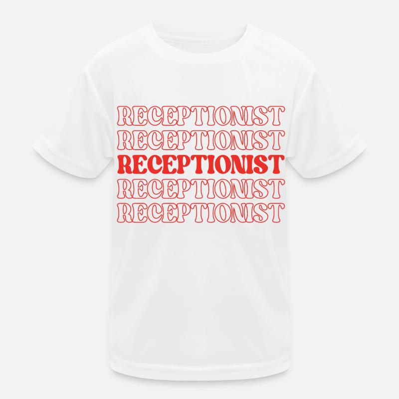 Réceptionniste Réceptionniste Réceptionniste Réception T-shirt sport Enfant