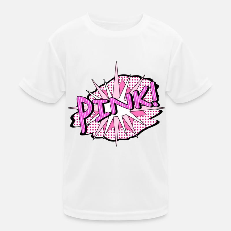 Pink Explosion Kids Functional T-Shirt
