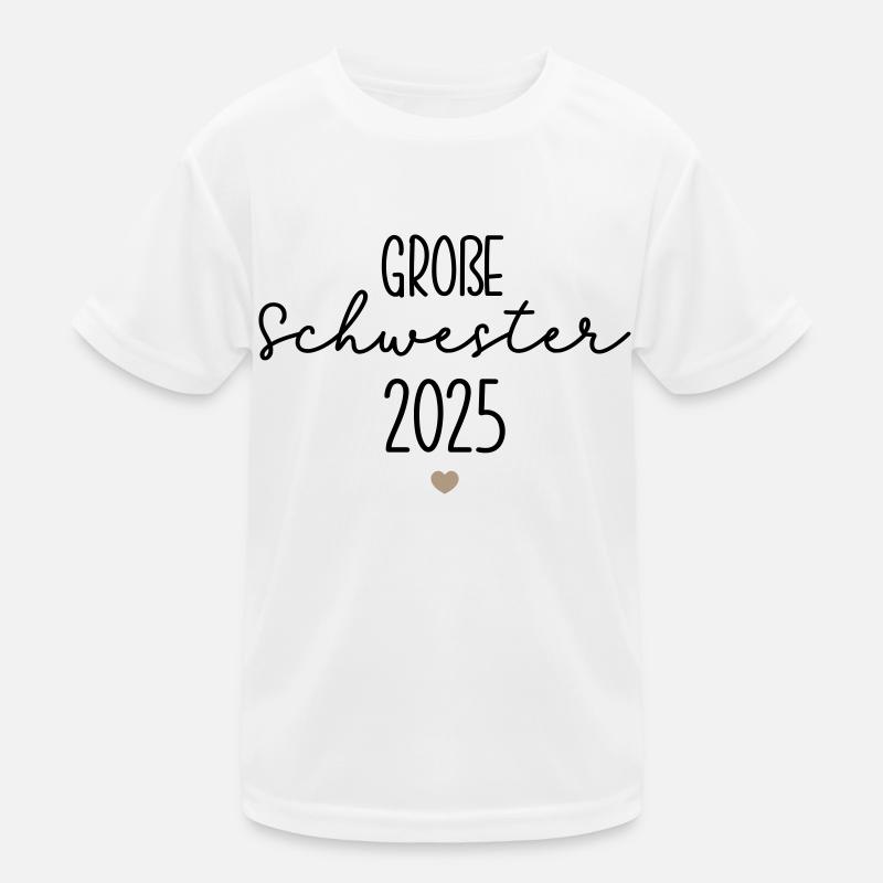 Große Schwester 2025 Kinder Funktions-T-Shirt
