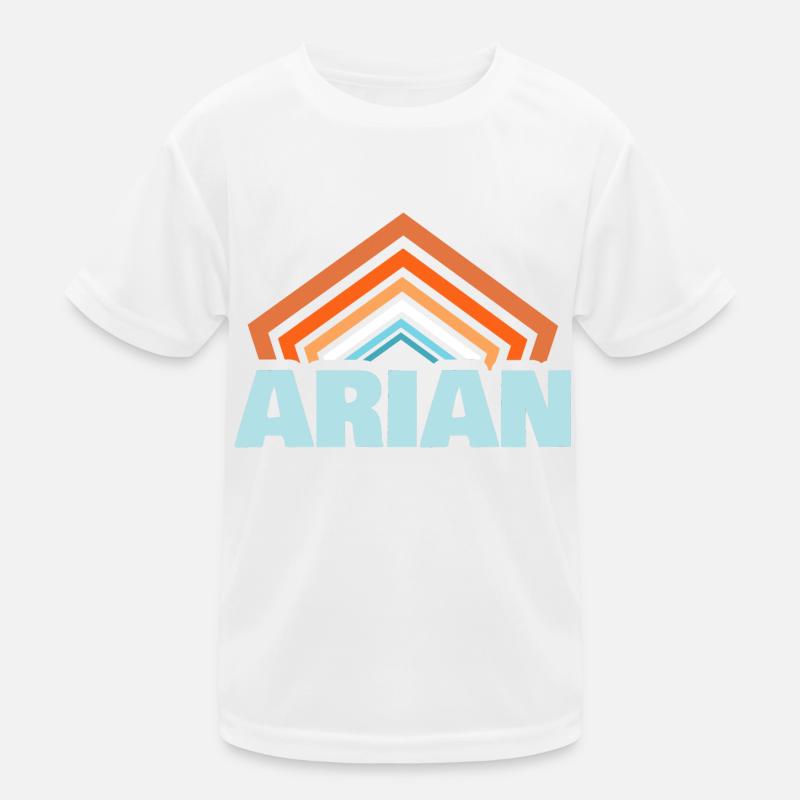 First name Arian Kids Functional T-Shirt