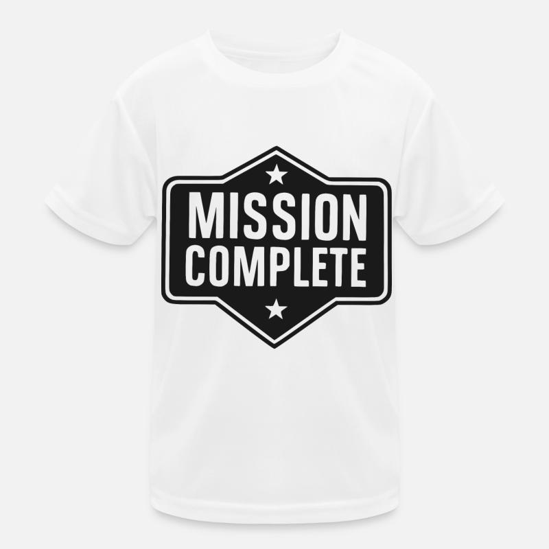 Mission Complete Kids Functional T-Shirt