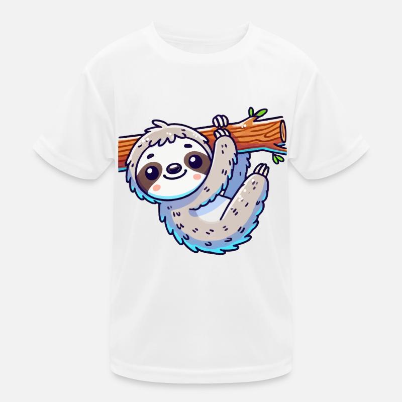 faultier Kinder Funktions-T-Shirt