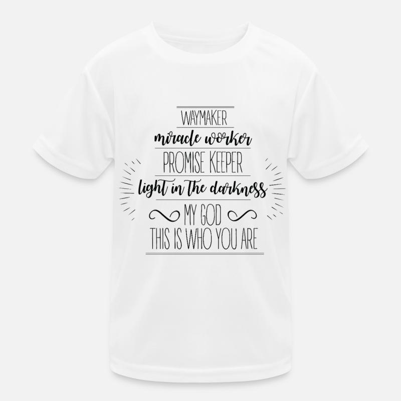 waymaker - Kinder Funktions-T-Shirt - Weiß