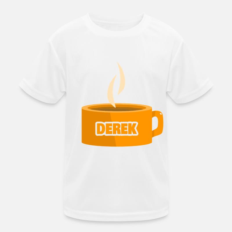 Derek als Teetasse Kinder Funktions-T-Shirt
