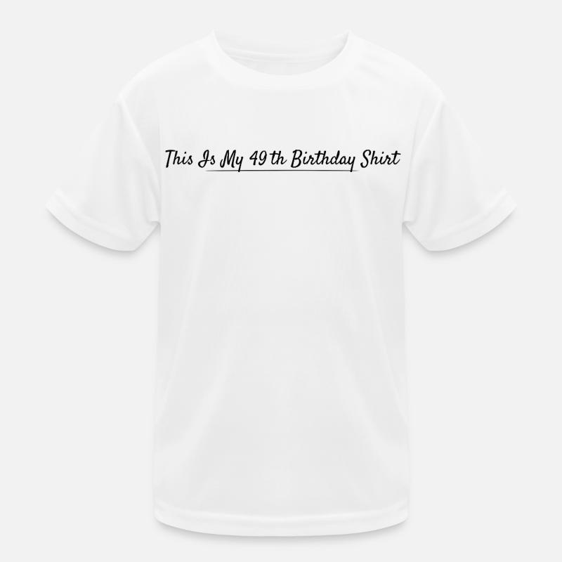 49. Geburtstag 49 Jahre Jubiläum Kinder Funktions-T-Shirt
