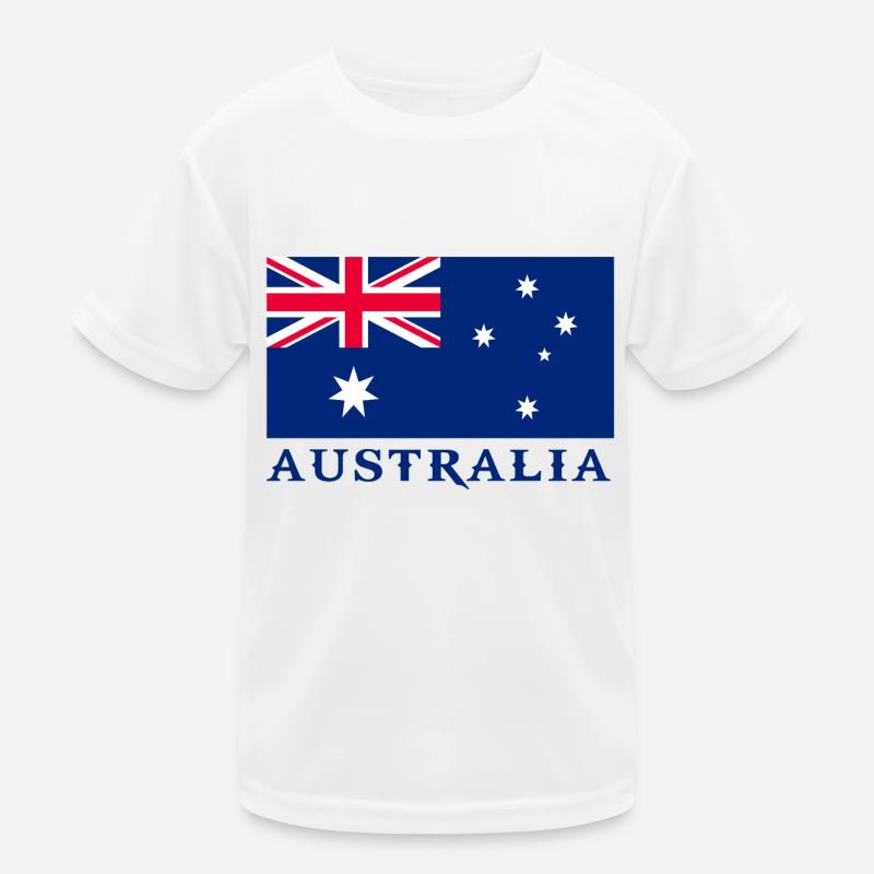 australia Australien Kinder Funktions-T-Shirt