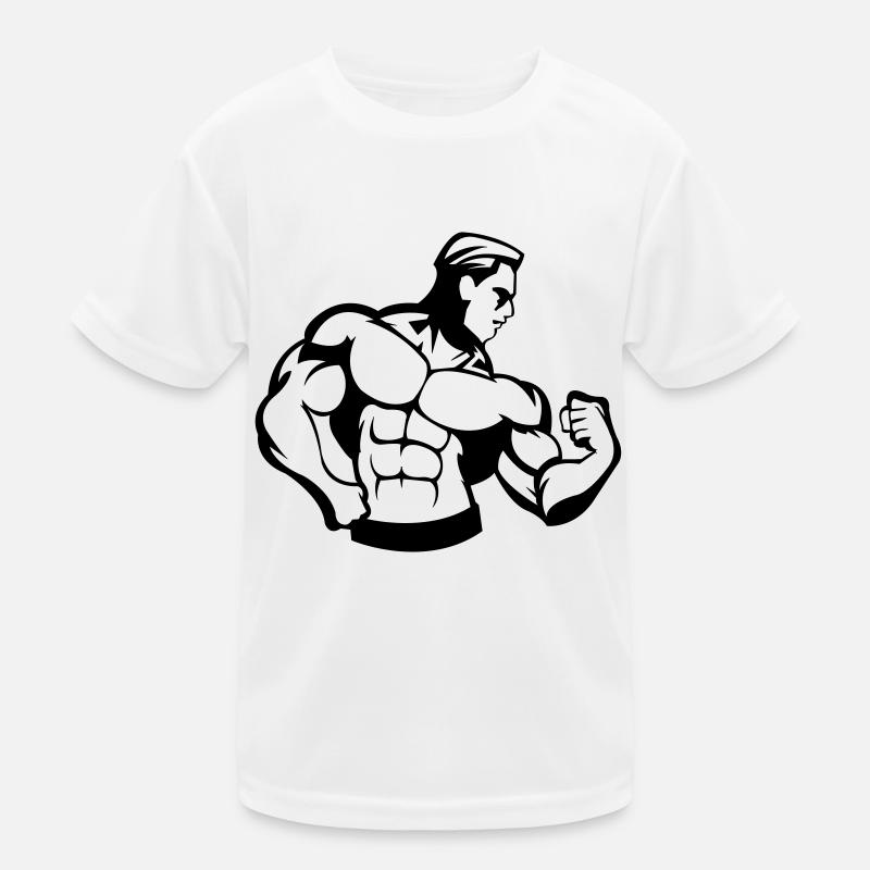 bodybuilder_01 T-shirt sport Enfant