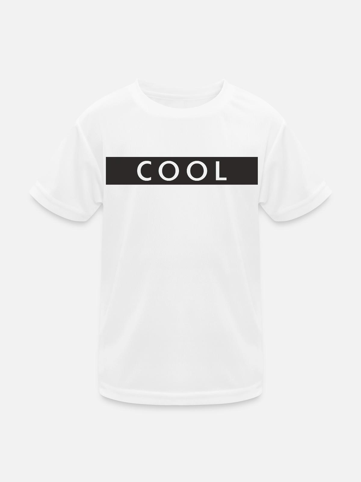 COOL - Kinder Funktions-T-Shirt - Weiß - Vorne