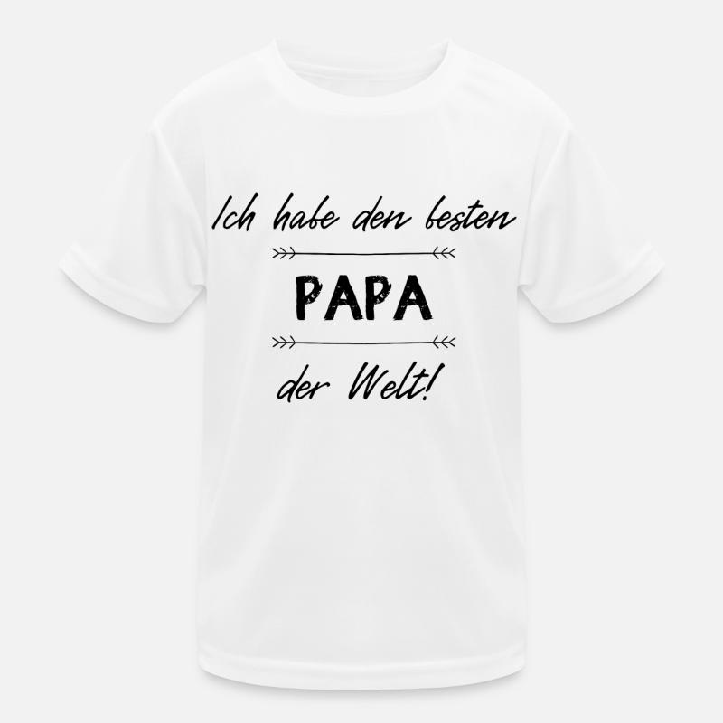 Bester Papa Kinder Funktions-T-Shirt